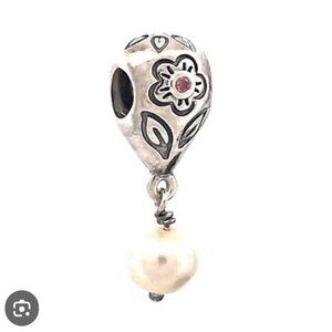 Flower pearl dangle authentic Pandora bead